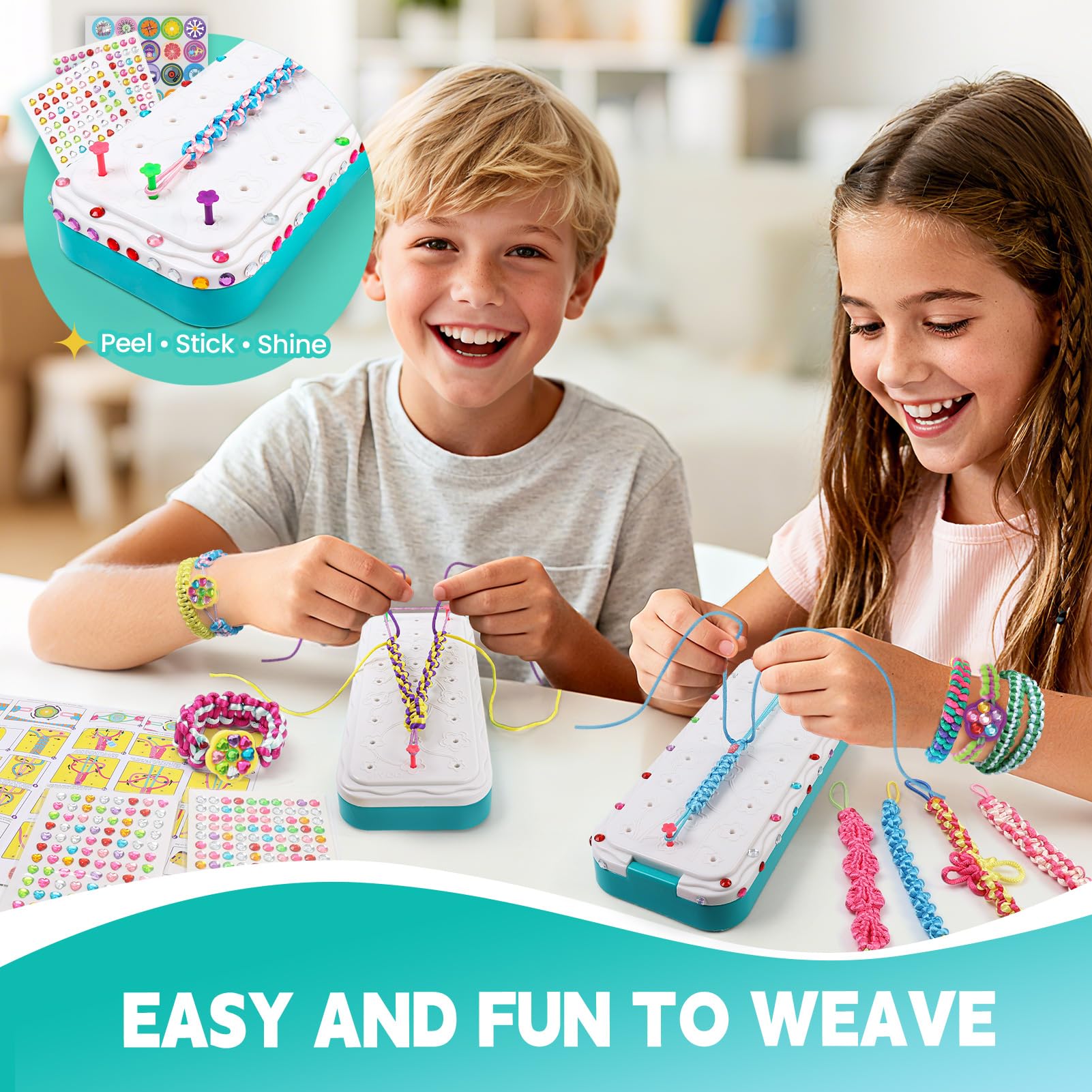 DDAI Bling Bracelet Kit thread spools for colorful, creative designs