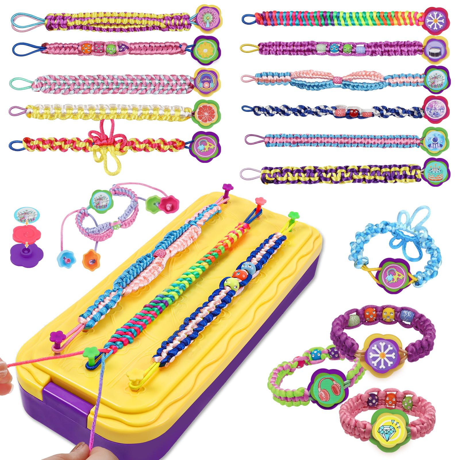 DDAI friendship bracelet kit displays bracelet styles to spark creativity