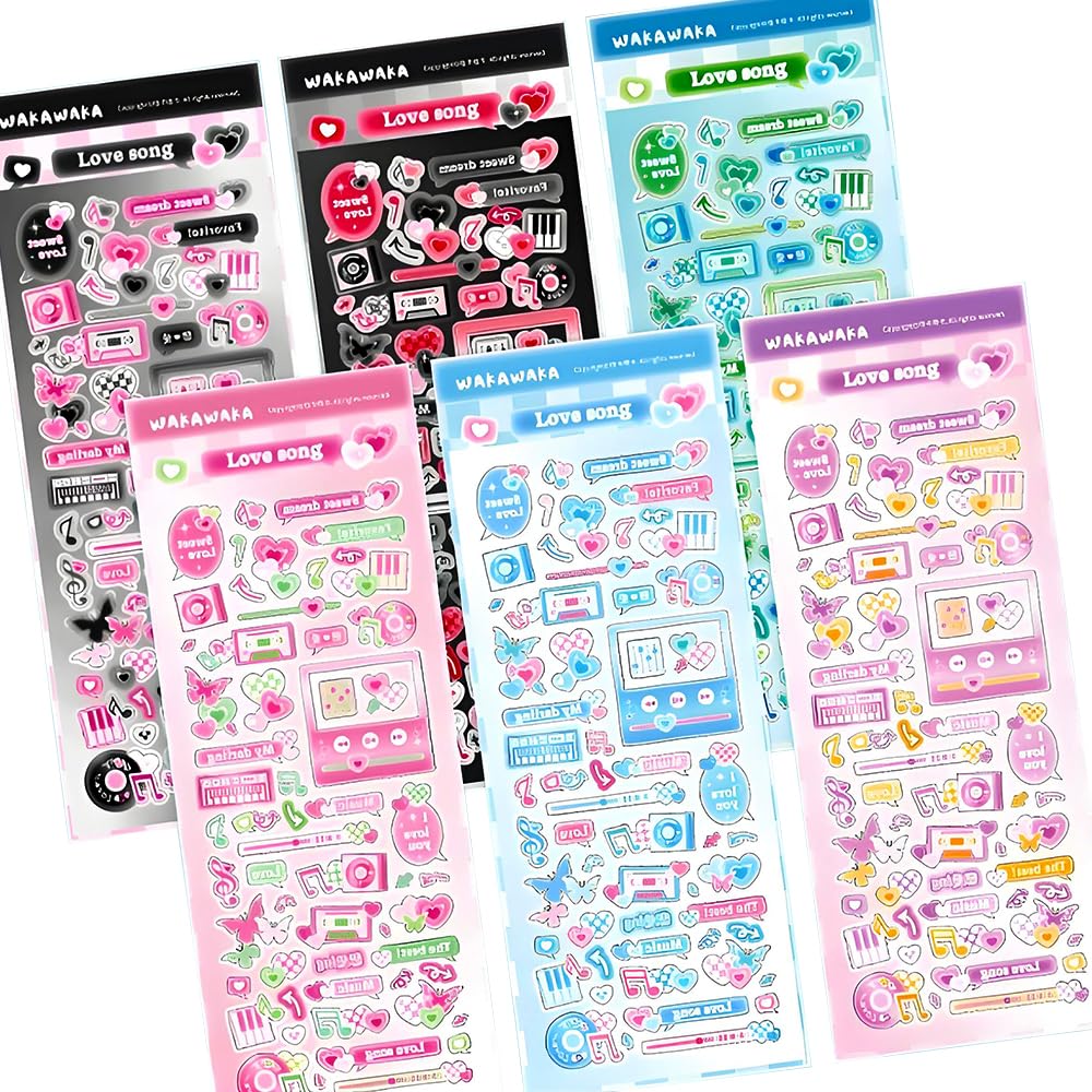 Ddayup versatile sticker set for teens and crafters.