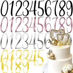 Ddayup pink acrylic cake numbers pack for versatile celebrations