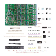 D DZRCOXI Soldering Practice Kit circuit diagram reference for learning.