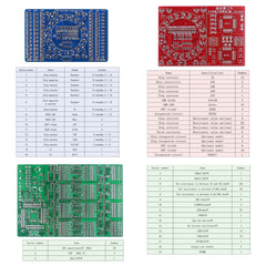 D DZRCOXI Soldering Practice Kit component list guide for training.