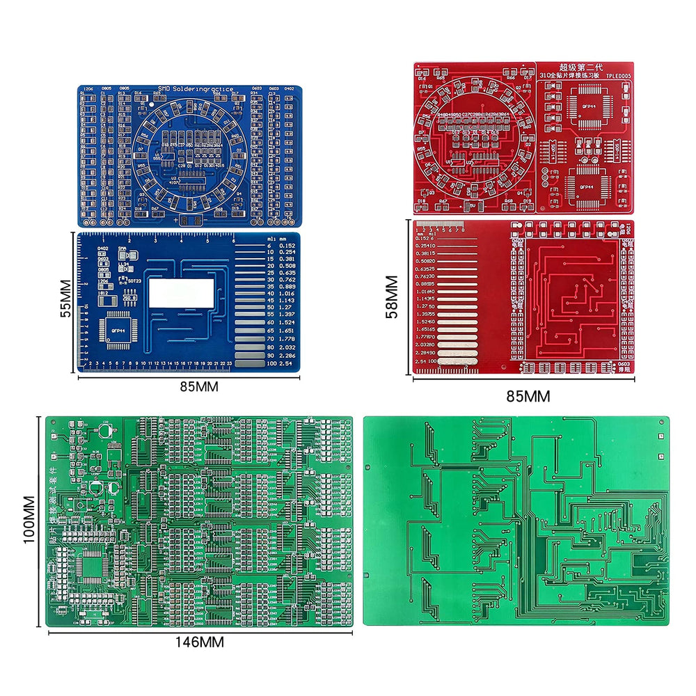 D DZRCOXI Soldering Practice Kit finished product diagram sample.