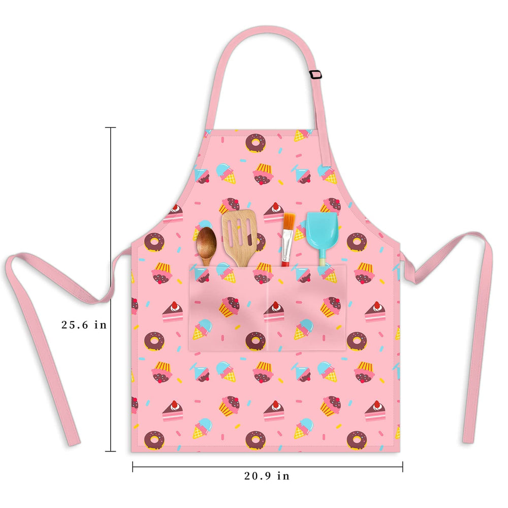 DEABOLAR kids apron for gardening and crafts, protects clothes during muddy projects.