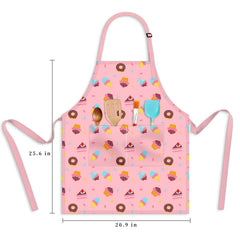DEABOLAR kids apron for gardening and crafts, protects clothes during muddy projects.
