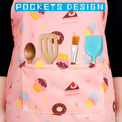 DEABOLAR machine washable kids apron, easy care after messy activities.