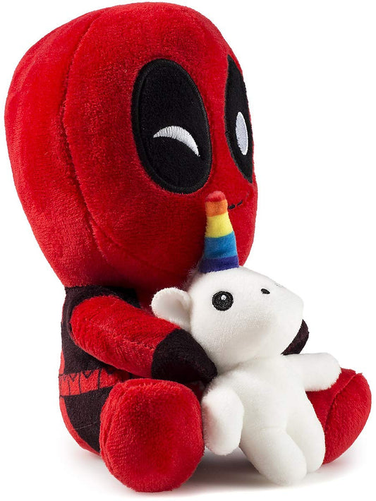 Deadpool PHUNNY plush features unicorn sidekick for playful décor