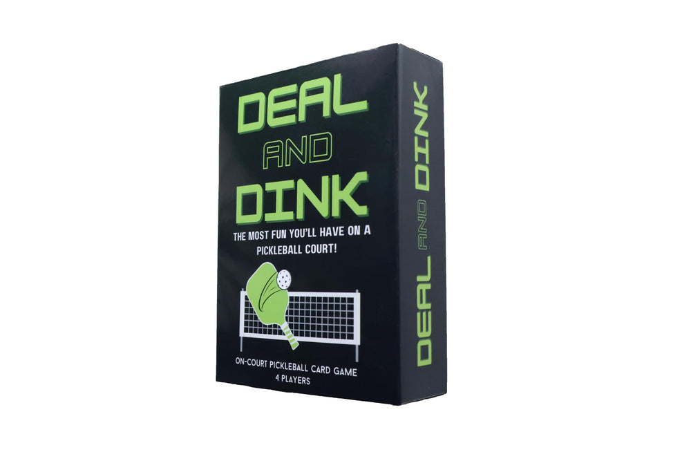 Deal and Dink card game on-court action showcasing strategic twists for players.
