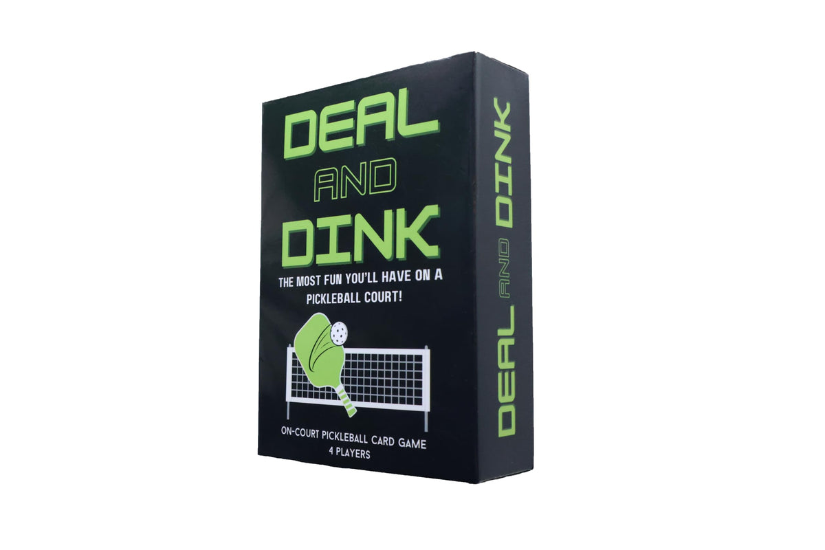 Deal and Dink card game on-court action showcasing strategic twists for players.