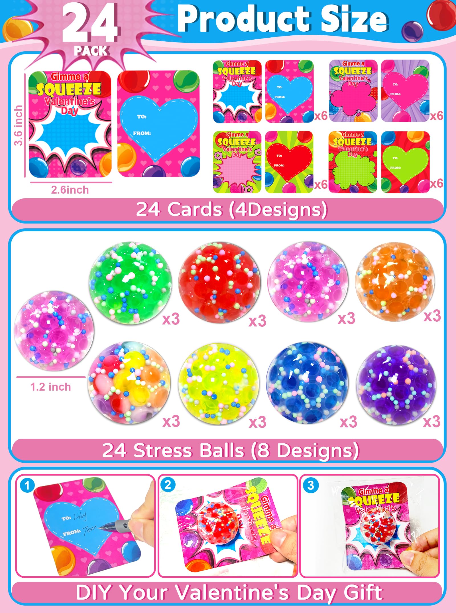 Dealot valentines cards set with sweet messages to share with friends