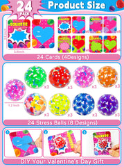 Dealot valentines cards set with sweet messages to share with friends