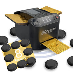 Dealtron all-in-one shuffler with 360-degree rotation for smooth gameplay.