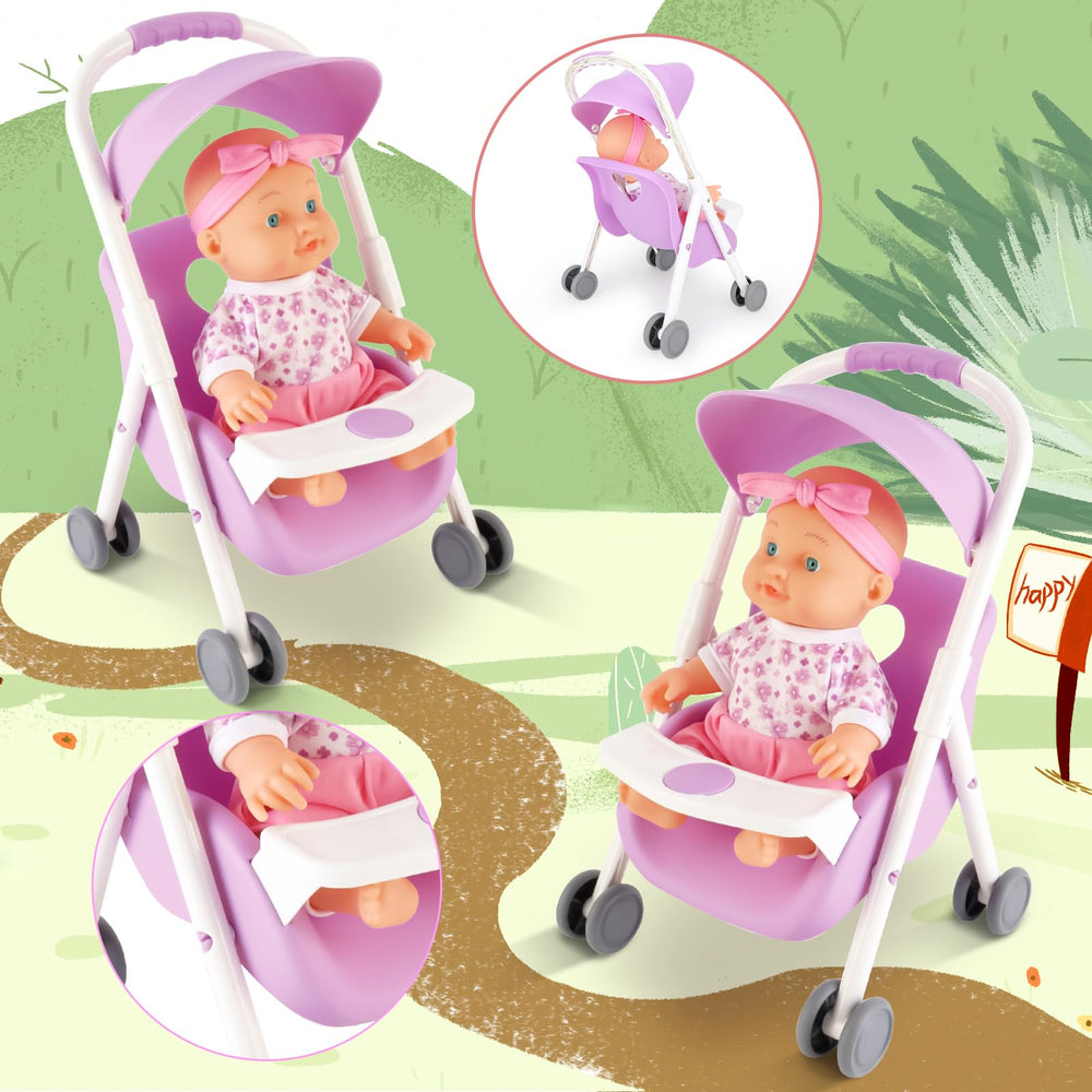 deAO Baby Doll Set pacifier accessory for realistic caregiving play