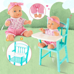 deAO Baby Doll Set stroller for mobile play and adventures