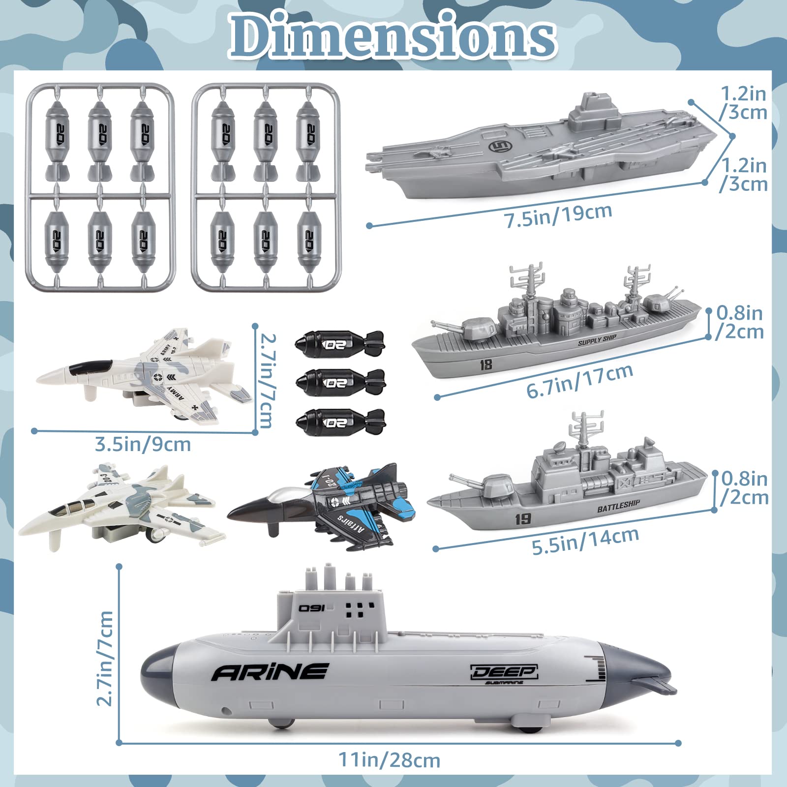 The deAO Battleship toy showcases sturdy build for durable pretend naval battles.