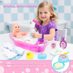 deAO rubber duck and accessories enhance imaginative doll care routines.