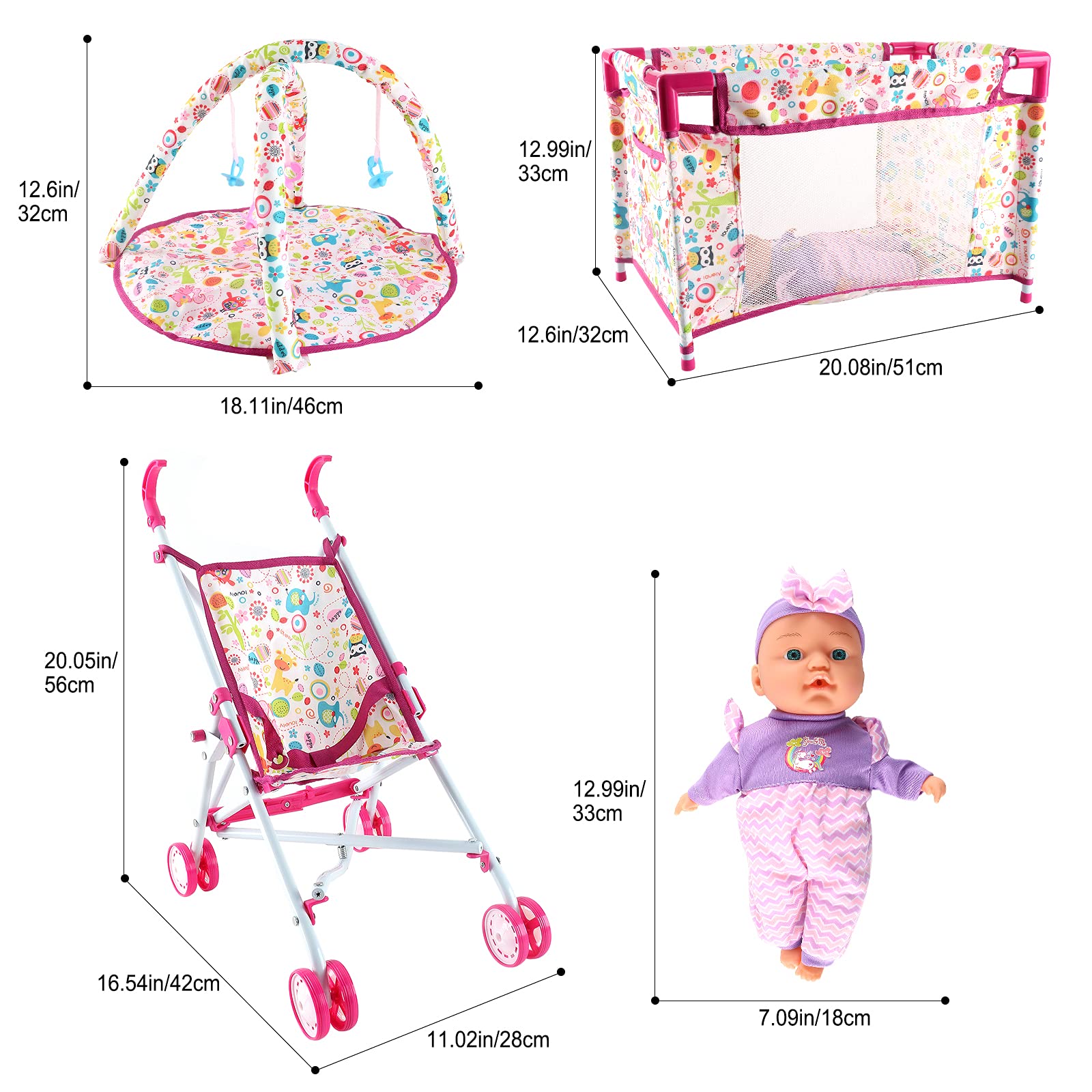 deAO 13-inch dolls ideal for compassionate care and storytelling play.