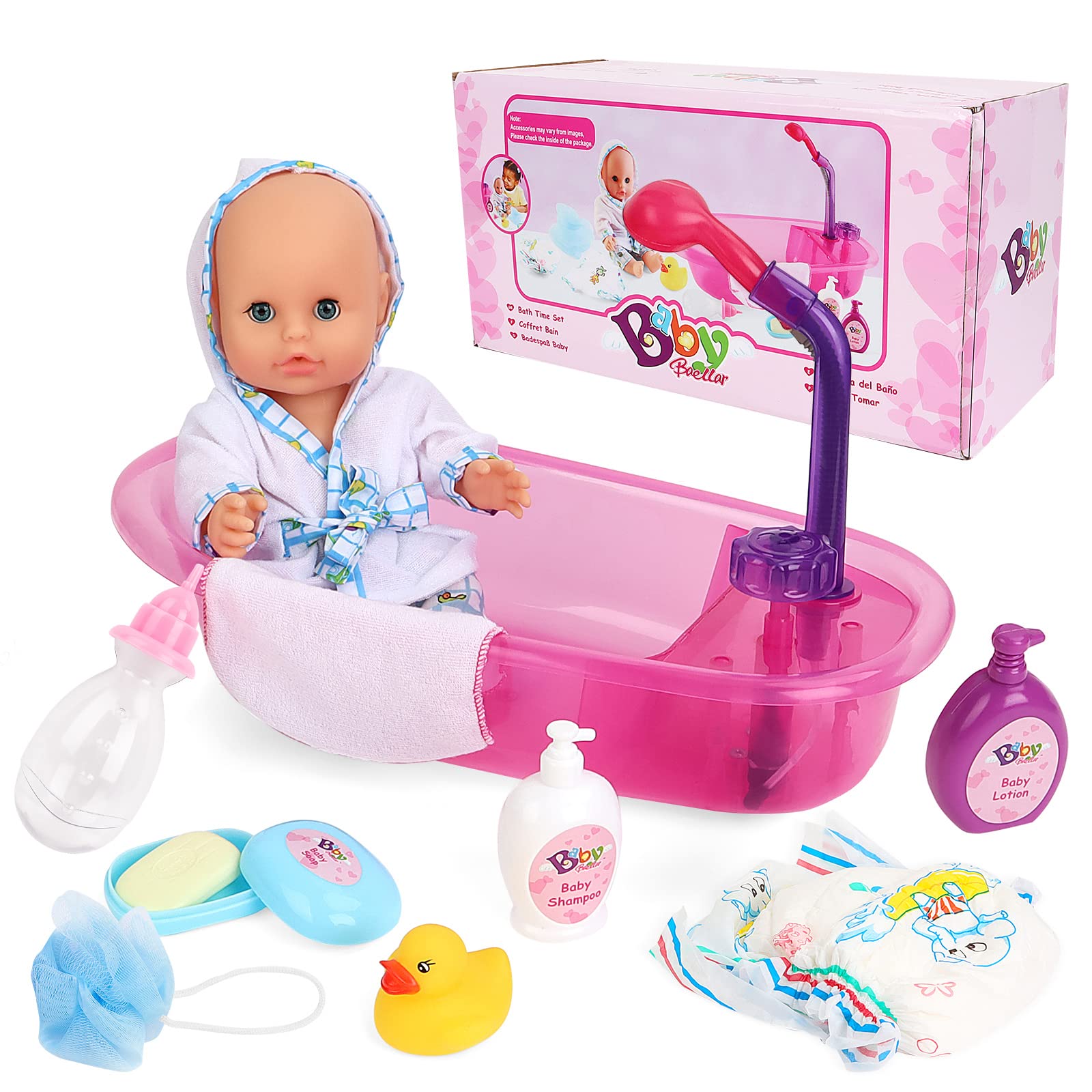 deAO gift-ready bath set suitable for ages 3 and up