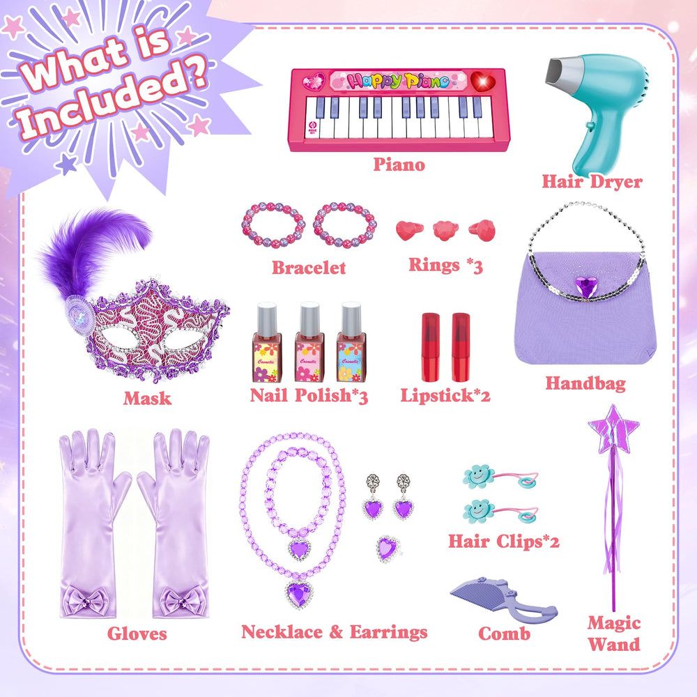 DeAO princess masks and bags invite fairy tale role play.