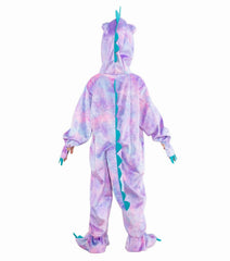 DearSun dino costume with free-movement feet; prevents trips during play.