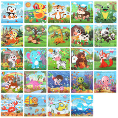 DEAYOU 24-pack dinosaurs puzzles encourage problem solving with engaging prehistoric scenes