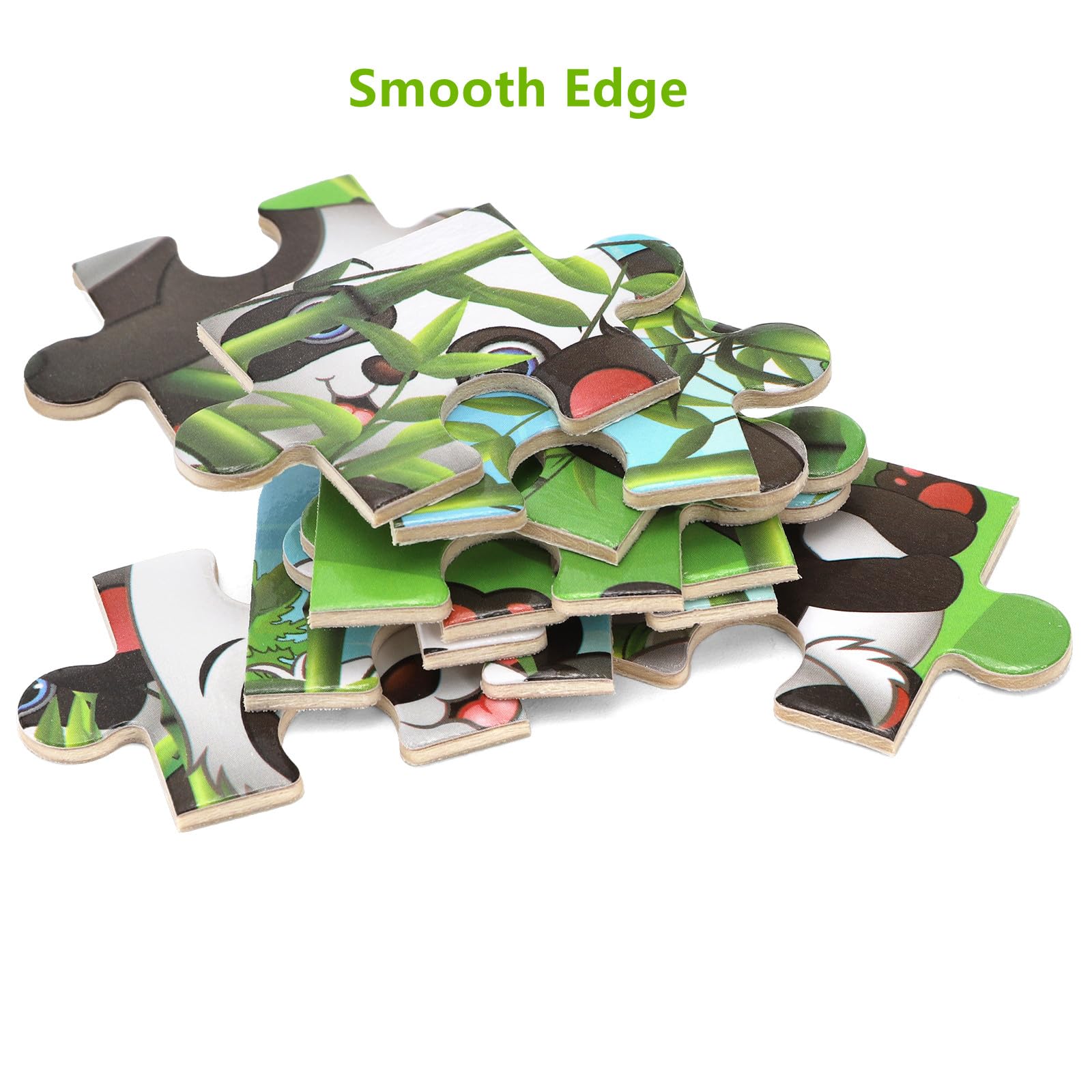 DEAYOU wooden frame puzzles travel-friendly design keeps pieces organized