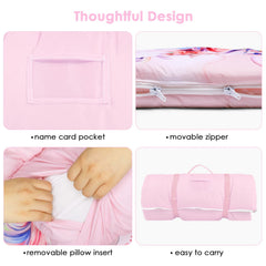 Decalsweet sleeping bag sized 59x24 inches for roomy nap time space