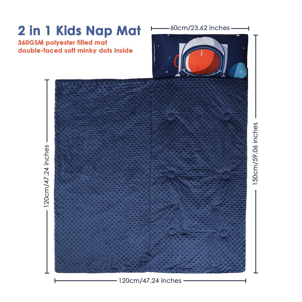 Decalsweet astronauts nap mat folded for travel