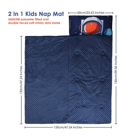 Decalsweet astronauts nap mat folded for travel