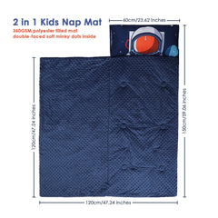 Decalsweet astronauts nap mat folded for travel