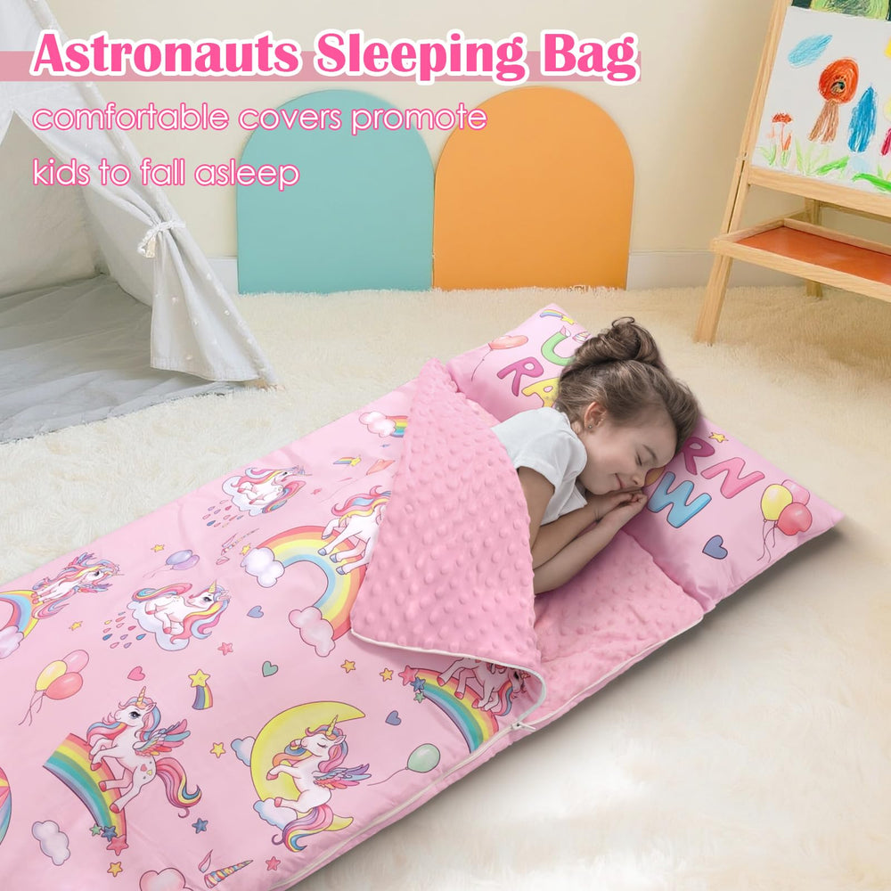 DecalSweet child sleeping bag 59x24 inches for cozy naptime and generous coverage.
