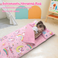 DecalSweet child sleeping bag 59x24 inches for cozy naptime and generous coverage.