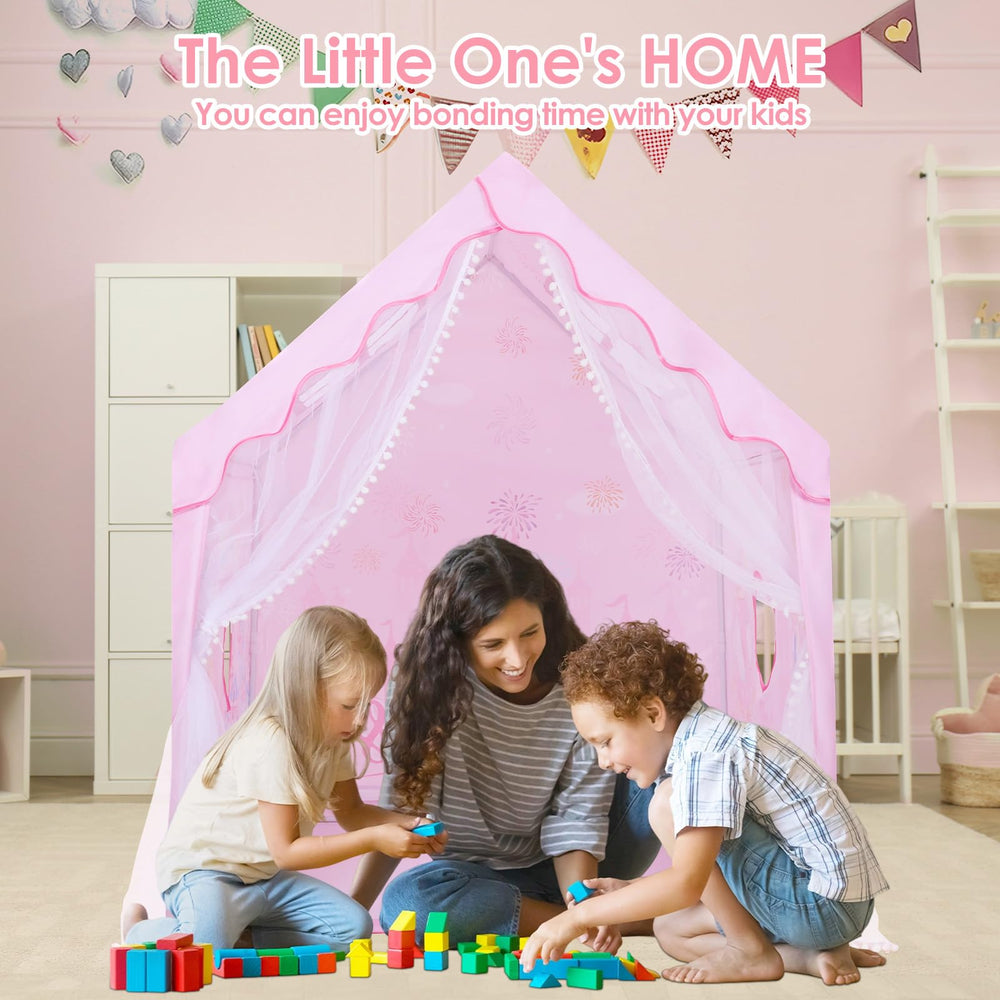Decalsweet kids tent suitable for bedroom or backyard playtime.