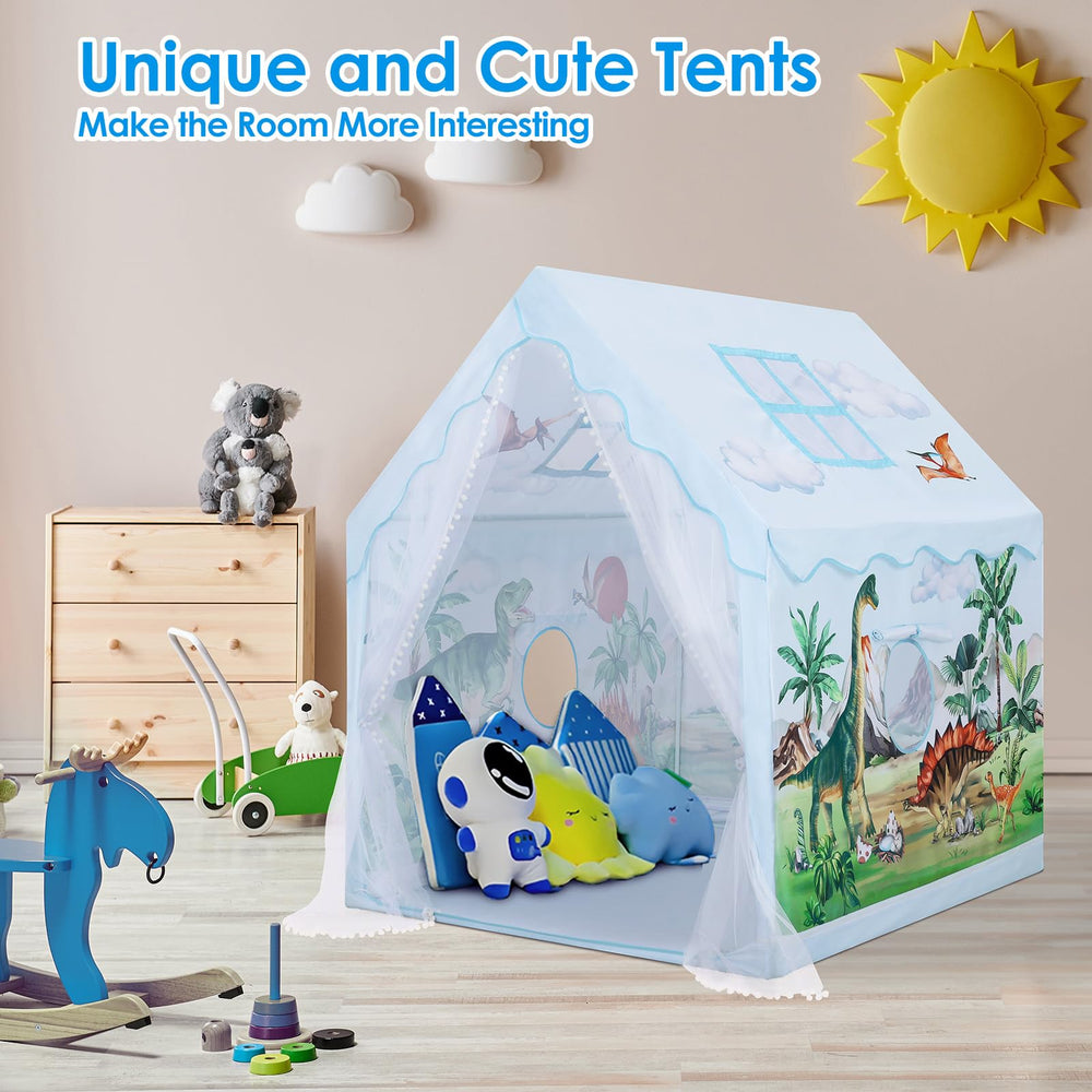 Decalsweet private space with net curtains encouraging imaginative play