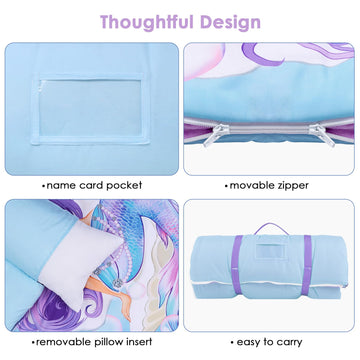 Decalsweet toddler sleeping bag with double-zip design for easy entry and adjustable warmth