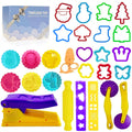 Decebaya dough tools with animal molds promoting imaginative play and motor skill development.