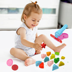 Decebaya dough tools extruder creates varied shapes for playful projects.