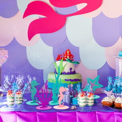 DECHISY mermaid centerpiece seaweed—colorful accents for undersea tables.