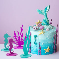 DECHISY mermaid centerpiece starfish—stable felt decor for festive tables.