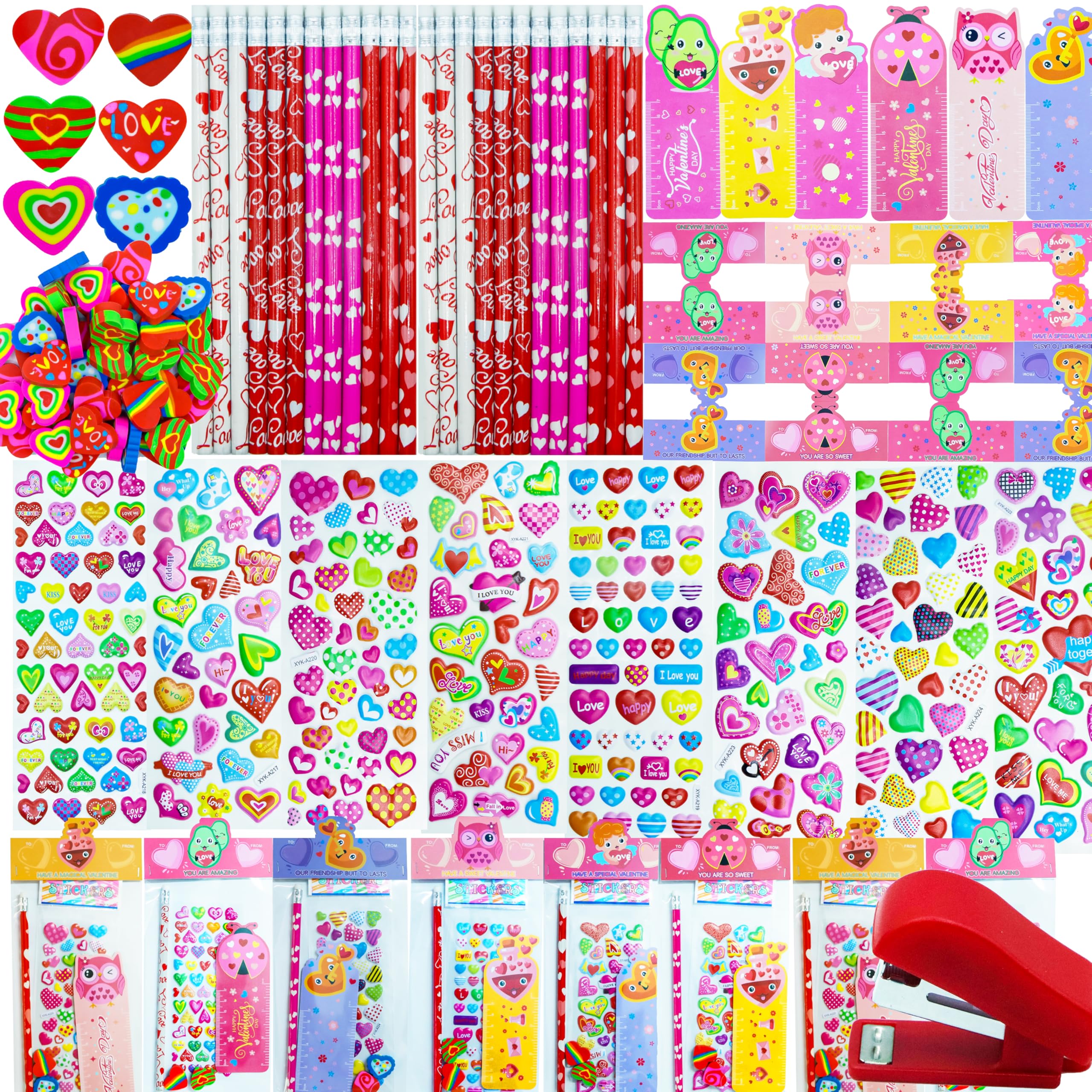 Decodinli pencils and erasers set for classroom use, non-toxic and kid-friendly.