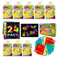 Decojoy rainbow scratch art notebooks boxed, ready for gifts and celebrations.