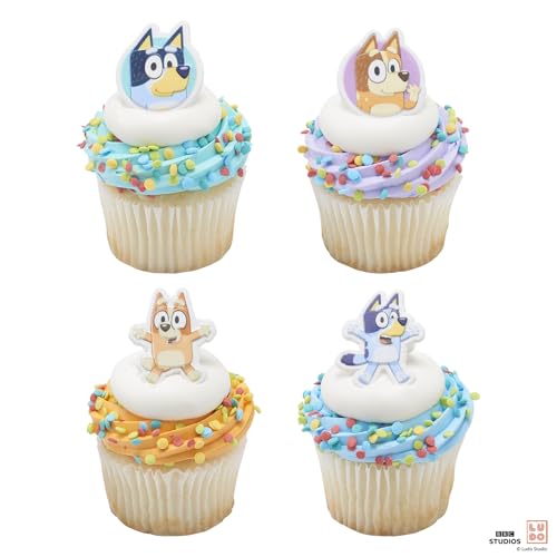 DecoPac Bluey rings birthday set inspiration for kids parties.