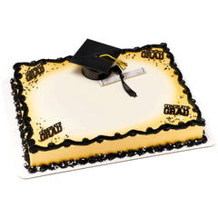 DecoPac cap and diploma combo topper suits most cake designs.