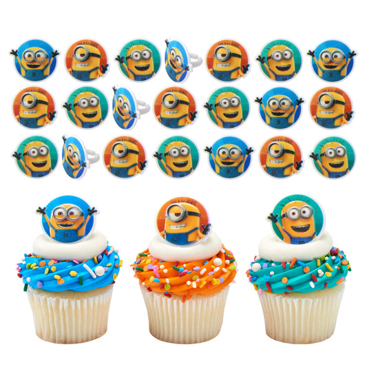 DecoPac Minions cupcake ring featuring Phil for playful birthday cupcakes.