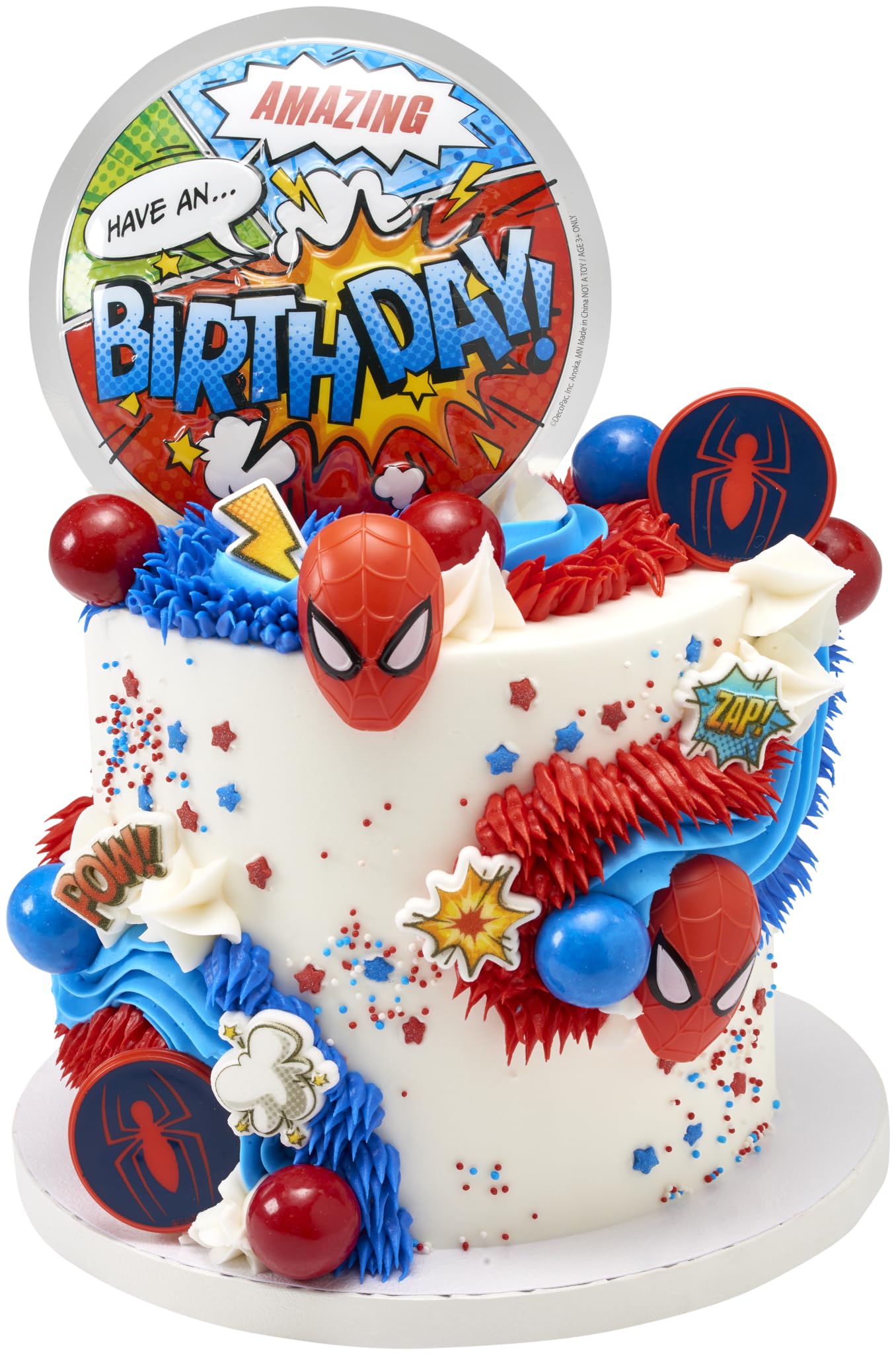 DecoPac Spider-Man cake decoration set for bakers.