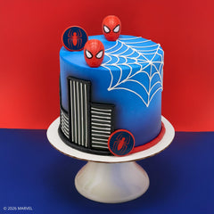 DecoPac Spider-Man cupcake topper set with licensed design.