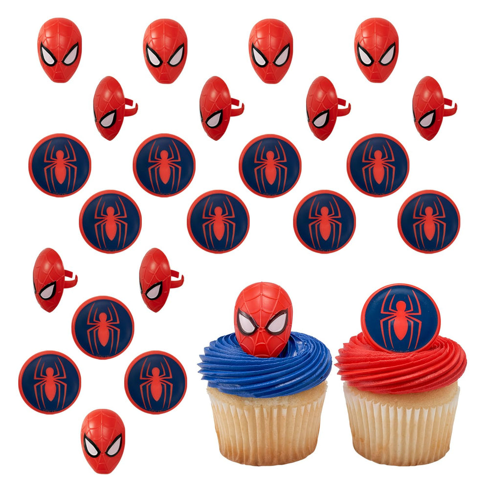 DecoPac Spider-Man spider ring topper for cupcakes and cakes.