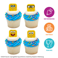 DecoPac SpongeBob mood faces ring close-up shows yellow, kid-friendly design.