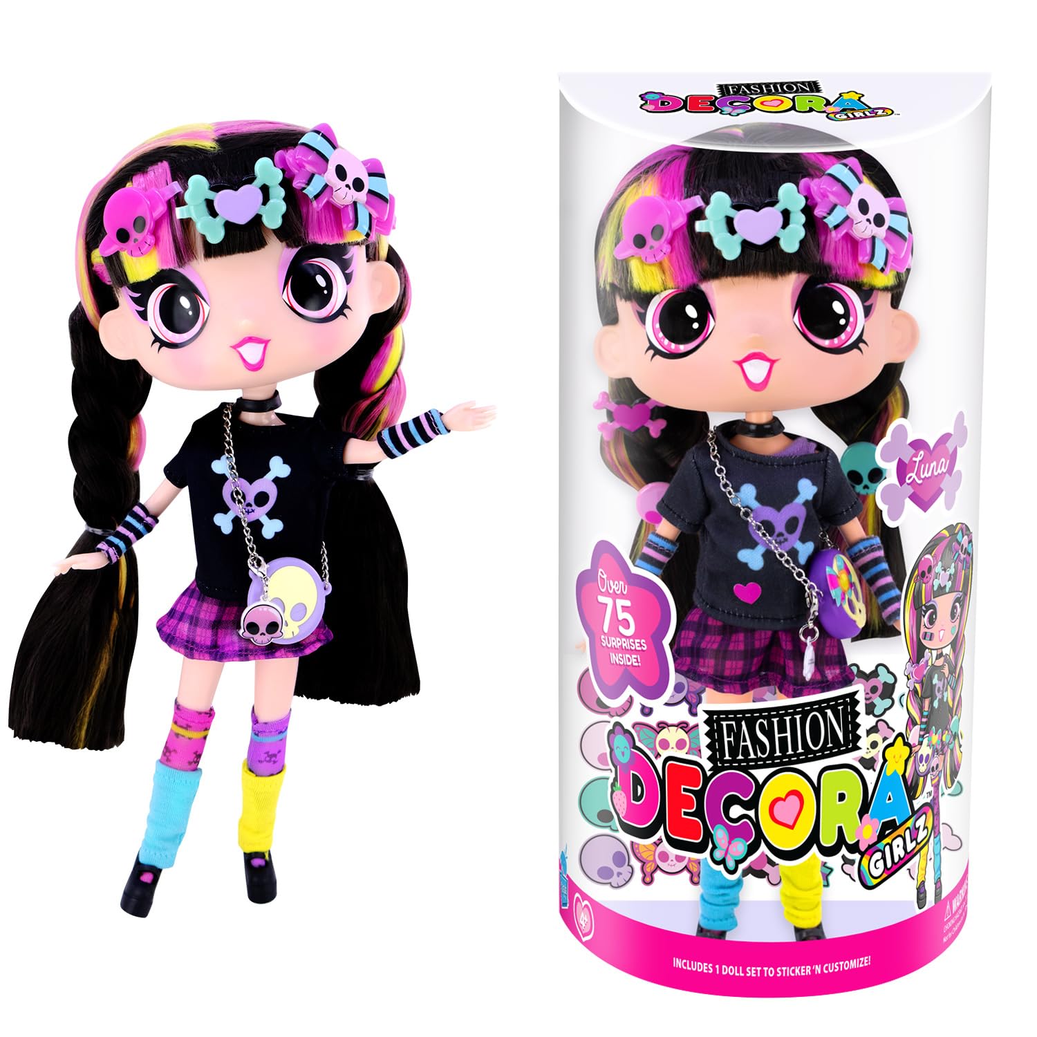 DECORA GIRLZ Luna hair clips enable versatile styling and quick changes.