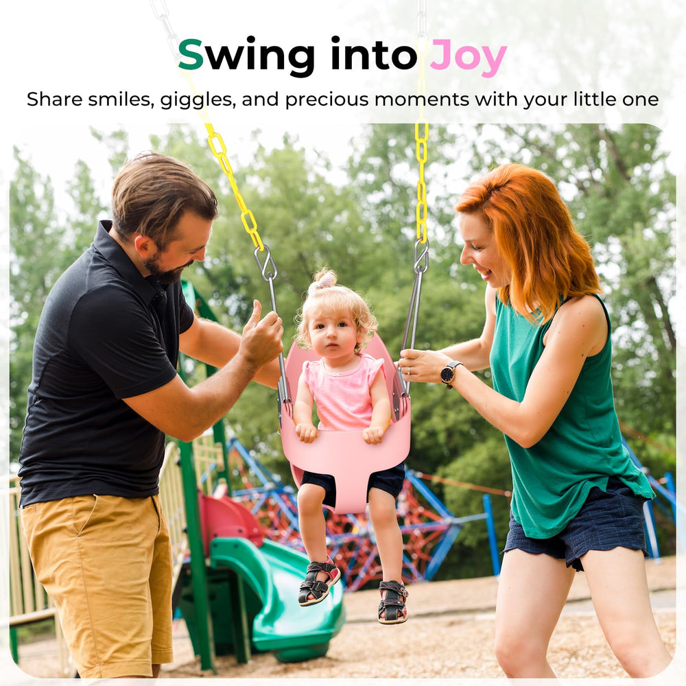 DECORLIFE gift-ready pink swing for family gatherings